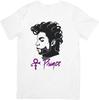 Prince Music Unisex Fit for Men & Women Quality Cotton T-Shirt White.