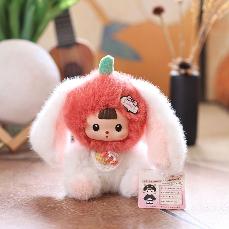 Baby Three Pvc Orchard Doll Plush Tomato Rabbit Raccoon Dinosaur Exterior Design