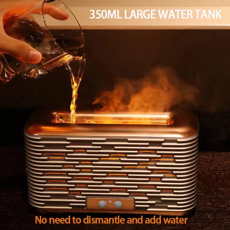3D Home Flame Diffuser USB Perfume Mini Bedroom Flame Humidifier Difusor de Aroma Ultrasonic Umidificador de Ar Air Humidifier