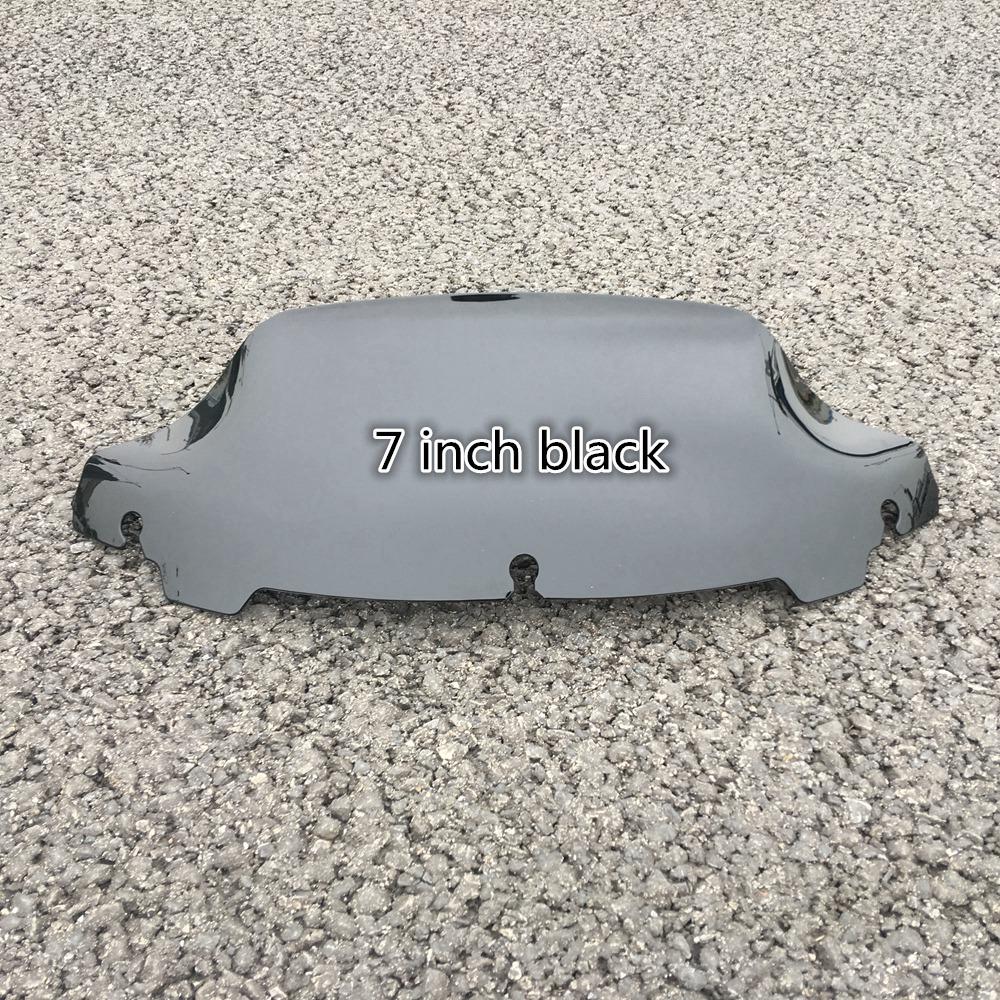 Black Smoke Clear 4.5" 7" 10.5" Wave Windshield Fits For Harley Touring FLHT FLHX 2014-up 2015 2016 2017 2018