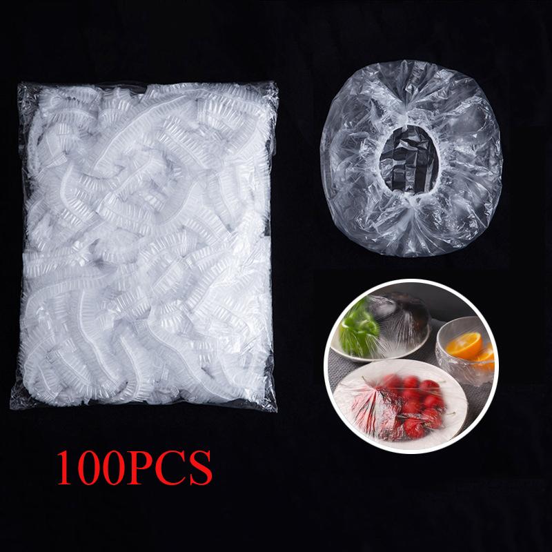 Одноразовые крышки для пищевых продуктов, пластиковая упаковка, сумки для фруктовых пищевых продуктов, эластичная пластиковая крышка, сумка для хранения пищевых продуктов, кухонный органайзер