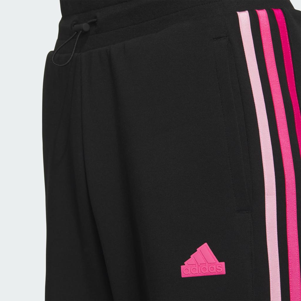 Adidas Dance Retro Sport Side Stripe Loose Casual Comfortable Knit Pants Women Pants Black JJ3565