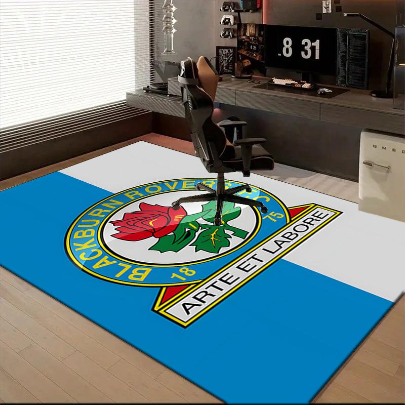 Футбольный клуб Rovers Crest Печатный офисный коврик Подушка для кресла Коврик для прихожей, Ковры для гостиной, спальни Рождественские подарки