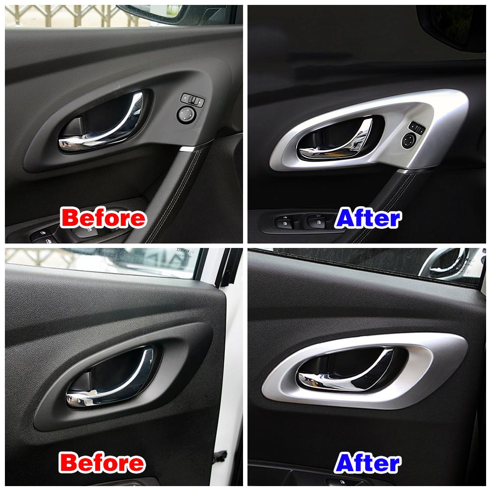For Renault Kadjar 2015- Auto Interior Central Control Modify Frame Cover Trim Inner Part Car Styling