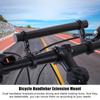 Bicycle Handlebar Bracket Extension Mount Holder for Bike Light Flashlight Speedometer(Black)