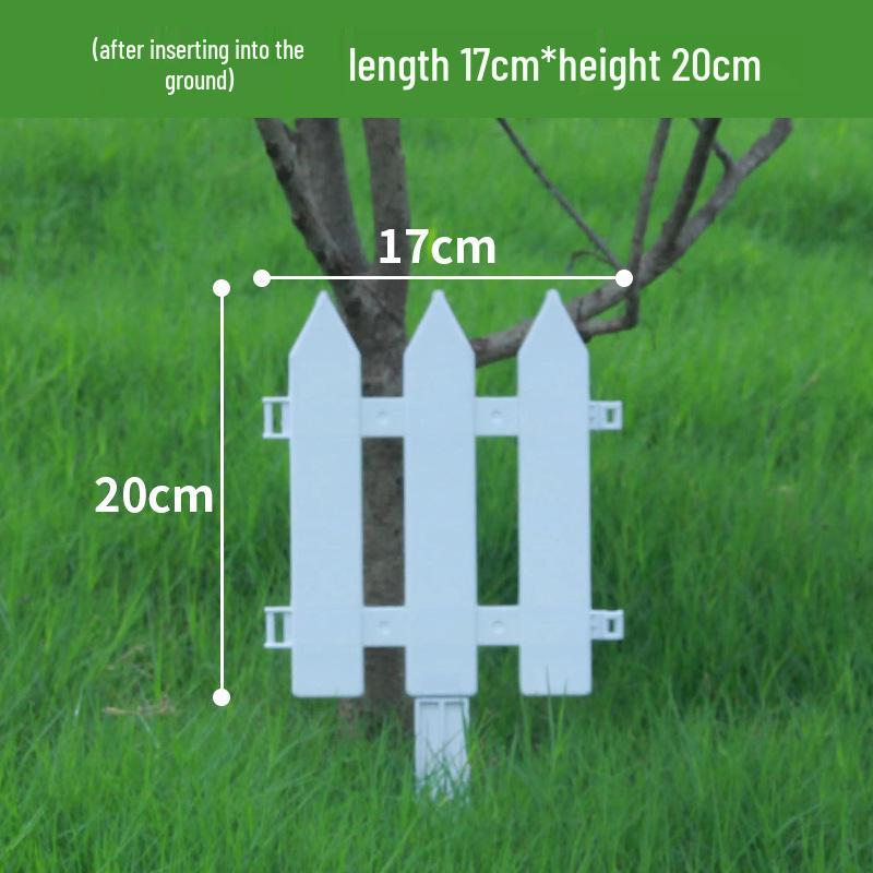 Пластиковый штакетник двойного назначения для сада, цветника, двора или школы