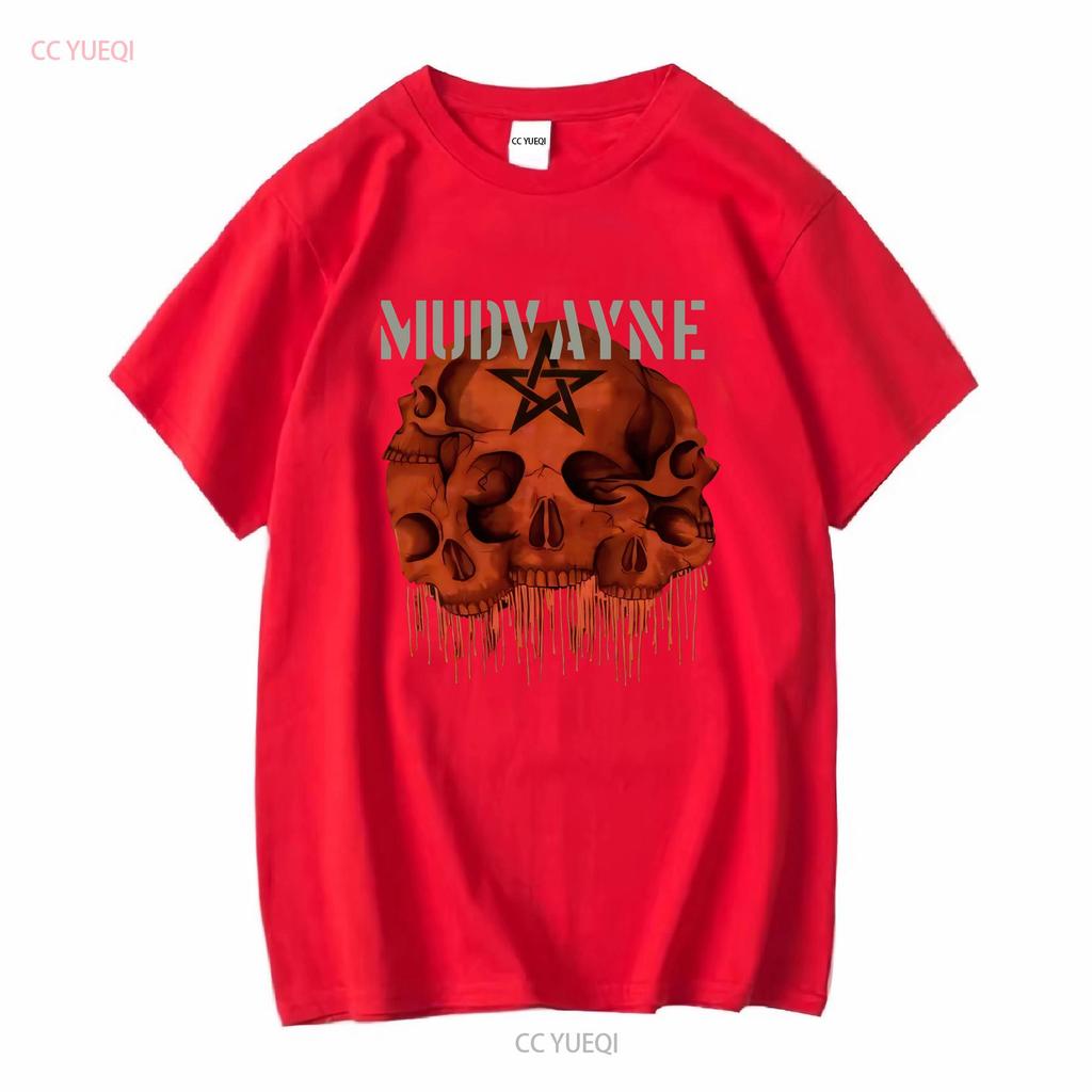 Mudvayne Unisexs Heavyweight T Shirt Black Size L Vintage Washed Fashion Versatile Soft Homme Top For Everyday Wear Graphic
