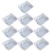 10 Pack Aluminum Foils Tray Disposables Thickened Food Container Convenient Takeaway Storage Box Practical Cookware