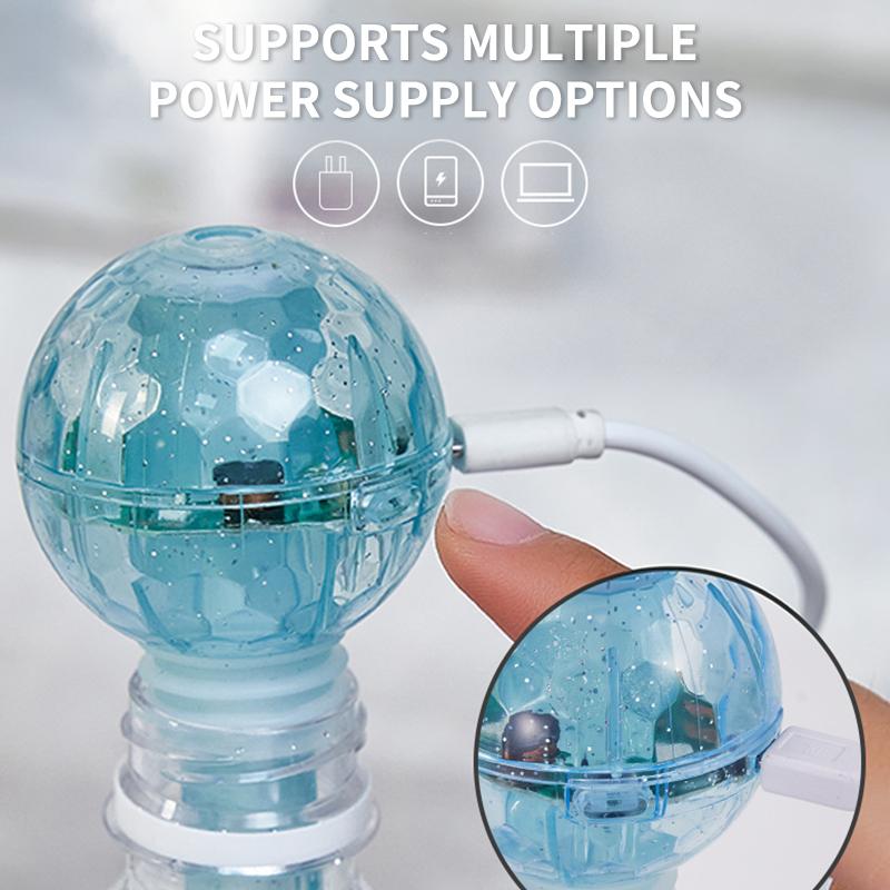 USB Humidifier Stick with LED Lights Compact Design for Home and Office Spaces