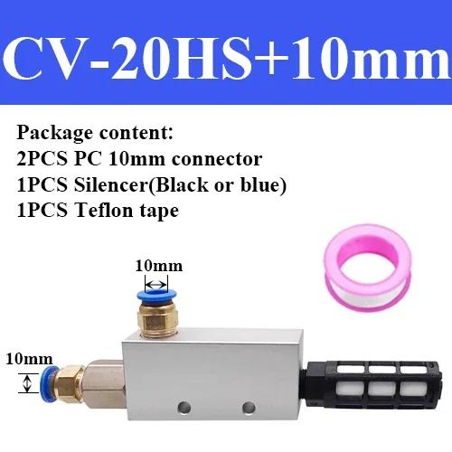 CV-10HS 15HS 20HS 25HS С 6мм 8мм 10мм 12мм Коннектором Вакуумный Генератор Присоска Контроль Отрицательного Давления Вакуумный Клапан