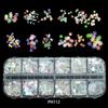 1 Box Holographic Flakes Nail Glitter Iridescent Shiny DIY Butterfly Laser Star Love Heart Sequins for Acrylic Nails Decorations