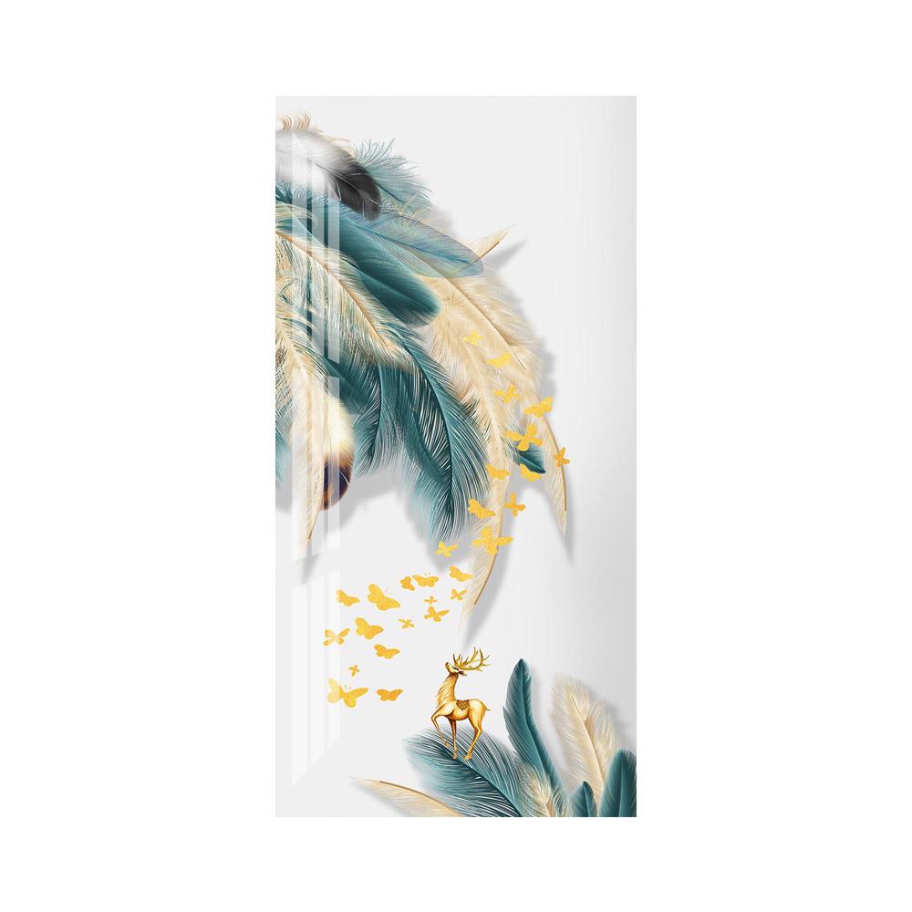 Скандинавские постеры с перьями, холст, картины, настенные художественные фотографии для гостиной, украшения крыльца, абстрактные роскошные принты, без рамки