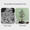 Jewelry Stand Organizer Tree Shape Design Tangle-Free Detachable Stable Base Earring Hanger Necklace Holder