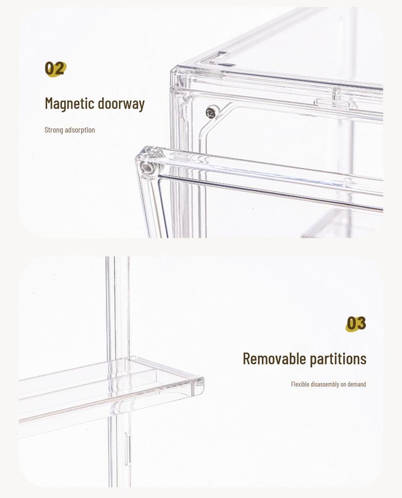 Transparent Display Case for Action Figures, Model Figurines, and LEGO - Dustproof Storage Cabinet