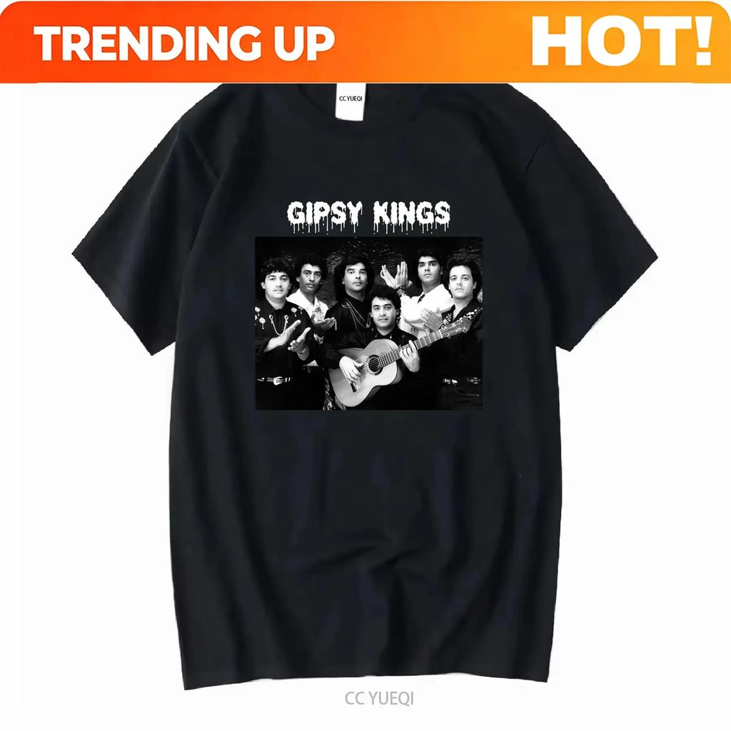 Custom Shirt NEW Gipsy Kings Band T Shirt Black Short Sleeve All Sizes S To 5Xl 1F995 Long Or Sleeves Vintage Washed Slightly