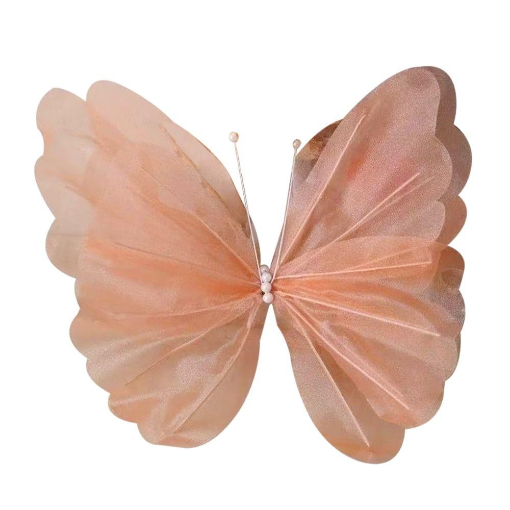 Big Size 3D Butterfly Decoration 50cm Large Artificial Butterfly Valentines Day