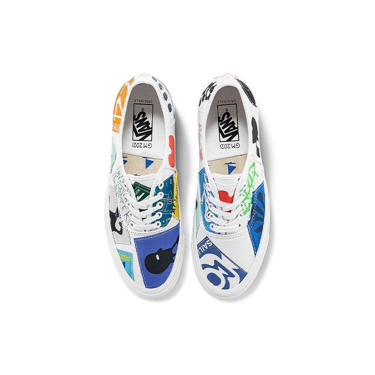 Geoff McFetridge x Vans Vault OG Authentic LX Gamelan of Tags Унисекс Кроссовки Коричневый VN0A4BV991V