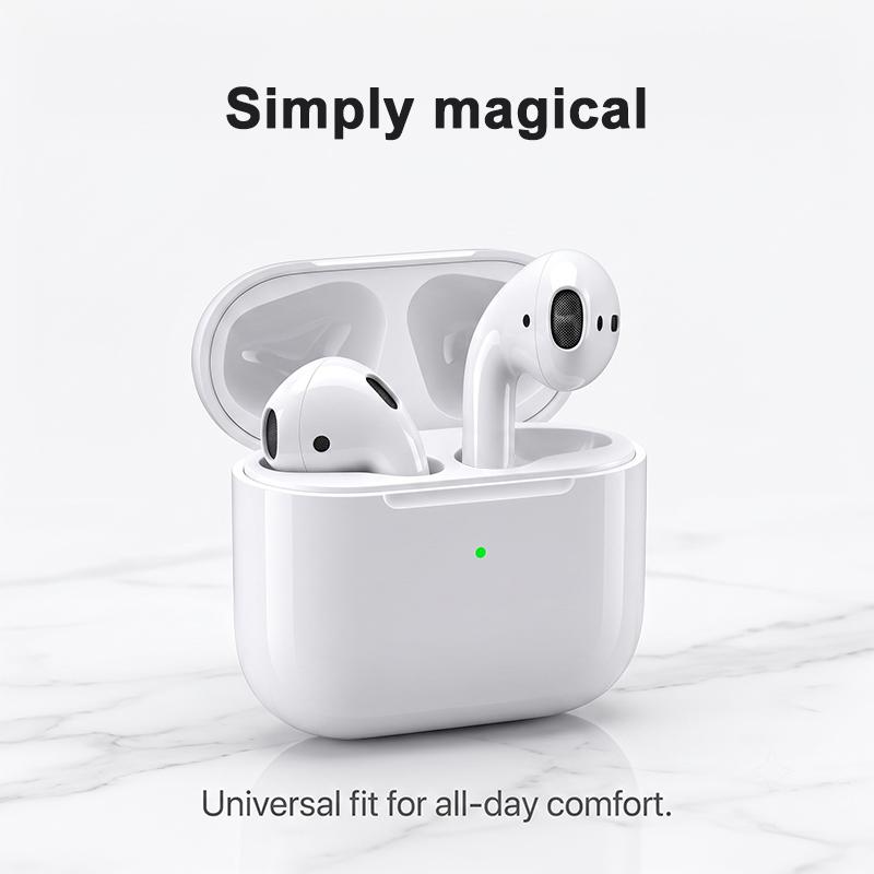 Second Generation Air 2 Bluetooth 5.3 TWS Earbuds Half In Ear Wireless Headset Rich Audio Handsfree Call 24 Hours Playtime