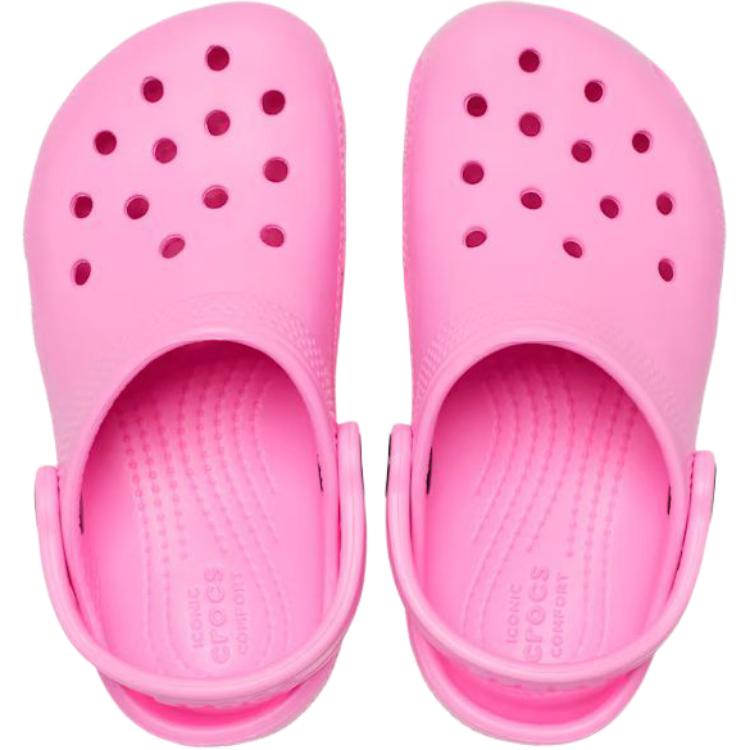 Crocs Классические клоги Противоскользящие Износостойкие Низкие Детские Туфли Розовые Младенческие И Малышовые