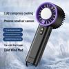 Portable High-Speed Handheld Fan with 120 Adjustable Speeds, USB Charging, and Hanging Buckle for Outdoor Use