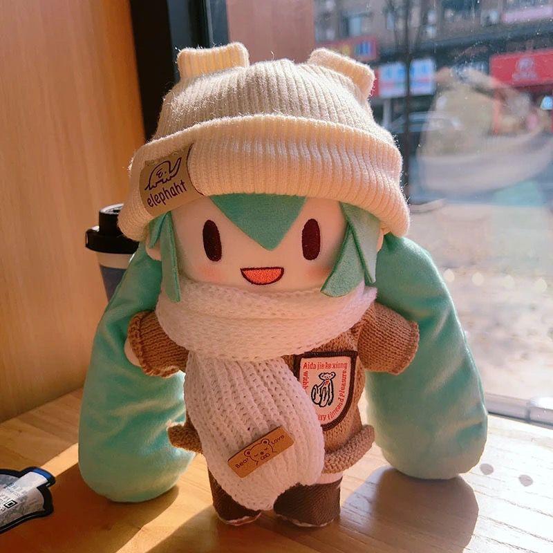 Kawaii Hatsune Miku Snow Princess Anime Cartoon Plush Doll Dress-Up Hatsune Miku Fufu Cute Doll Christmas Gift