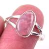 Natural Rhodochrosite Gemstone Handmade 925 Solid Sterling Silver Ring S.8 y3E40