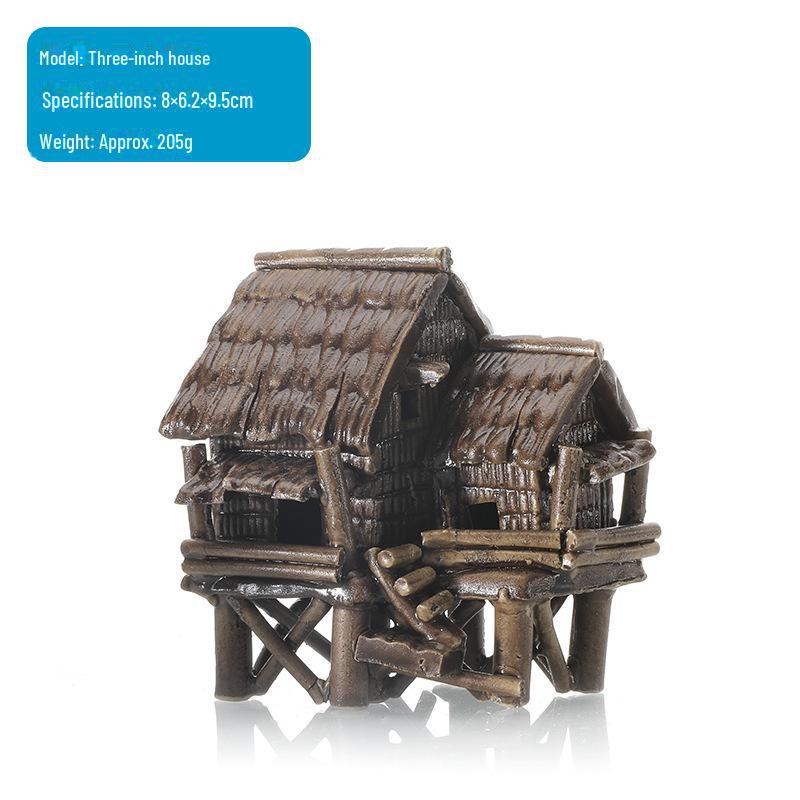 Керамическое украшение для аквариума: Каменный декор, впитывающий воду, для аквариумов, садов и бонсай – соломенных и бамбуковых домов.