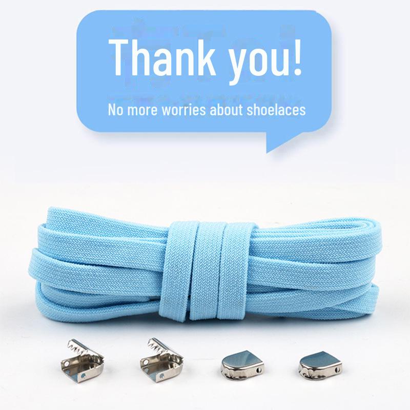 Черно-белые эластичные шнурки без завязывания для взрослых и детей — идеально подходят для спортивной обуви