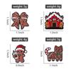 Christmas Gingerbread Man Enamel Pins Custom Bow Cookies Brooches Lapel Badges Clothes Funny Jewelry Gift for Kids Friends