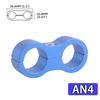 1PC Universal AN4 AN6 AN8 AN10 AN12 Aluminum Oil Fuel Water Hose Tube Separator Divider Clamp Aluminum Line Separator