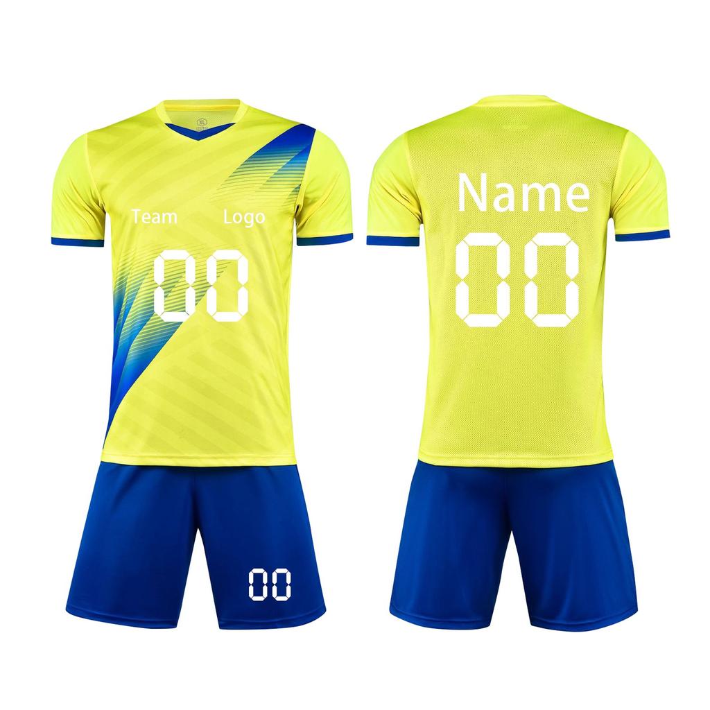 Personalised Shirts Kit Mens Girls With Name Number Custom Football Jerseys For Boys Training Suit