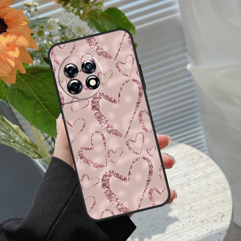 Love Rose Gold Style Case For OnePlus 15 15R 12 12R 13T 13R 13 11 10 10R 10T 8T Nord 5 CE 2 3 4 Lite N20 N30 Cover