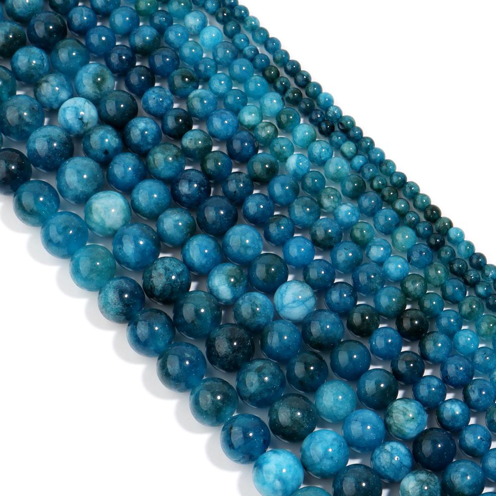 Natural Stone Beads Agate Amethyst Jade Amazonite Tiger Eye Loose Round Beads For DIY Bracelet Necklace Gift Making4/6/8/10/12mm