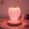 New LED Strawberry Lamp  Bedroom Silicon Touch-Sensor USB Rechargeable Dimmable  Bedside Night Light  House Decoration