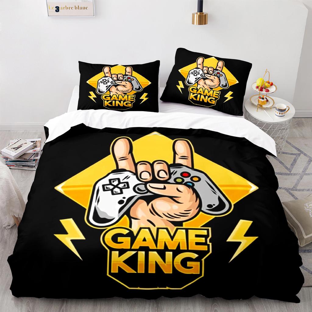 Digital Printing Three-Piece Gamepad Quilt Cover Size Quilt Cover 3D
