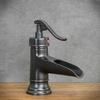 Black CHESTER low free-standing washbasin tap