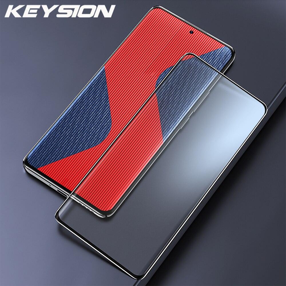 KEYSION Полное покрытие из закаленного стекла для OPPO Reno 10 5G 10 Pro + 5G HD Защитная стеклянная пленка для экрана для OPPO A98 5G A78 A58 4G