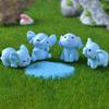 DIY Resin Animal Model Cartoon Elephant Micro Landscape Funny Elephant Ornaments  Garden Supplies