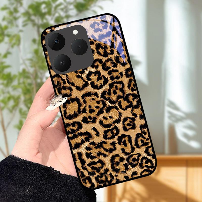Для Realme 15T 5G Чехол Роскошный Модный Расписной Ударопрочный Закаленное Стекло Чехол для Телефона Для Realme15T 15 T Корпус Оболочка RMX5111 Capa