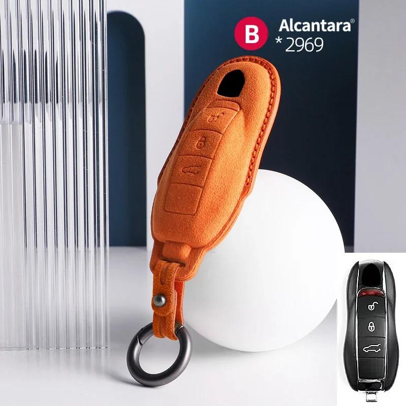 AABKR1 Car Key Bag Case Cover For Porsche Panamera Spyder Carrera Macan Cayman Cayenne 911 970 981 991 Car Key Cover Accessories