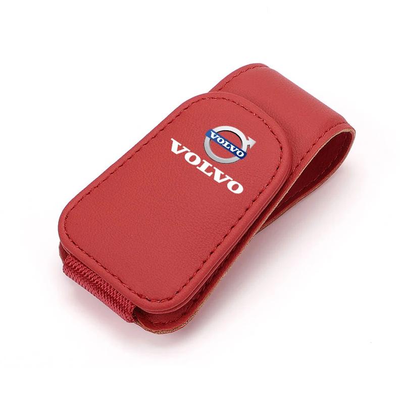 Зажим для очков в салоне автомобиля, держатель для солнцезащитного козырька, аксессуары для автомобиля для Volvo Xc60 Xc90 V40 V60 S60 V50 V90 S80 C40 XC40 V70 XC70