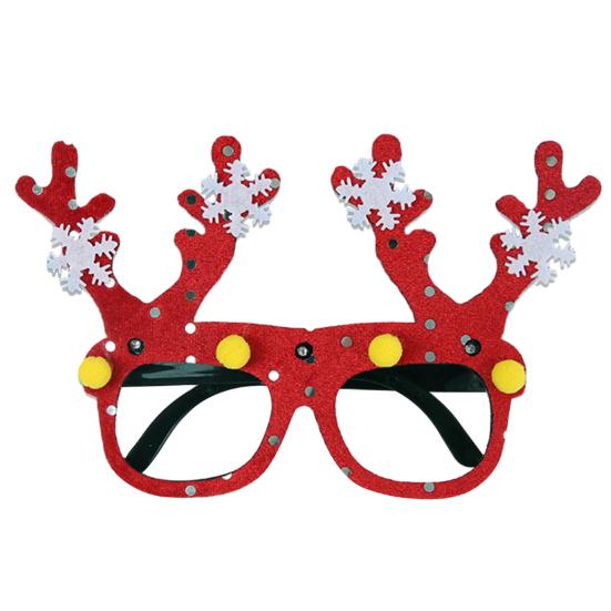 Yousheng 2026 LED Light Up Christmas Glasses Lighted Party Eyewear for Kids Adults Glow Light Up Photo Props for New Year Celebration