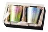 HORIE Made In Niigata Prefecture Pure Titanium Double Tumbler Hana Titanium 250cc Sakuramai Set of 2 Tsubame, (Pink/Blue) T-15-OB250PB