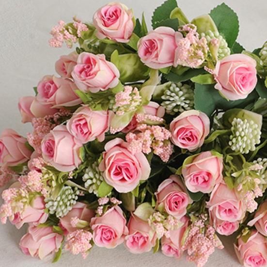 Модный имитационный цветочный букет, реалистичный с декоративным стеблем