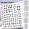Cartoon Anime Eye Decals for Q Version Clay Doll Figurines