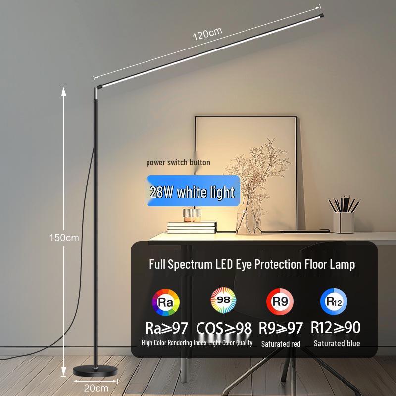 Super Bright T98 LED Floor Lamp for Living Room, Bedroom, or Study - Eye Protection and Ambient Lighting.