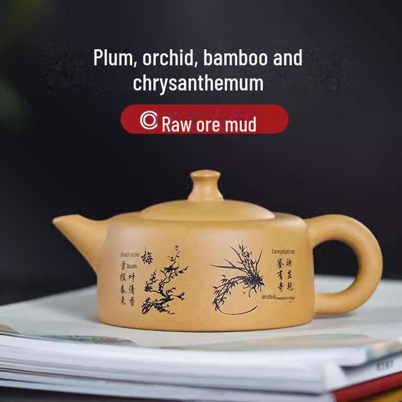 Набор чайников ручной работы из фиолетовой глины Исин – Чайный сервиз в стиле кунг-фу с различными формами чайников (Сертификат включен)