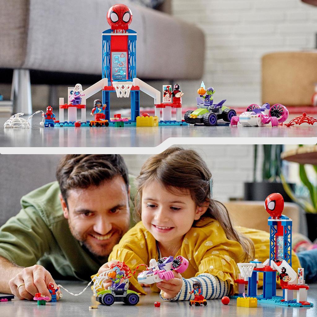LEGO Marvel Spidey and the Amazing Friends Fun Web Quarter 10784 Игрушечный блок Подарочный супергерой Американские комиксы Sentai Hero Мальчики Девочки 4 года и старше