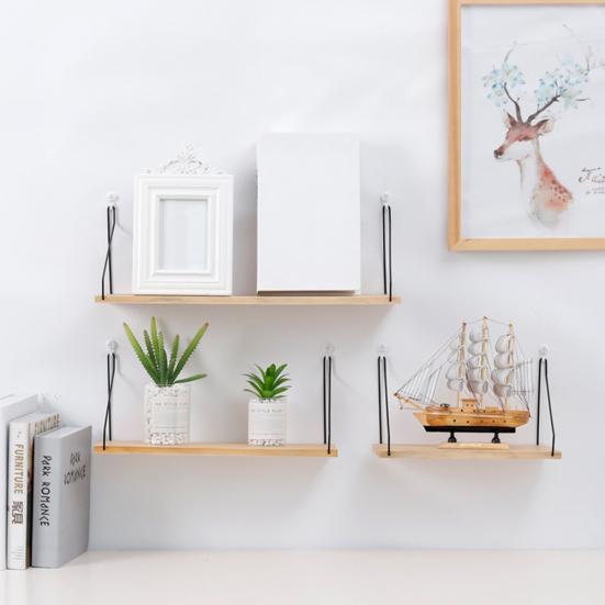 Настенная подвеска для домашней комнаты, одиночная доска, горшки, фигурки, стеллаж для хранения, держатель полки