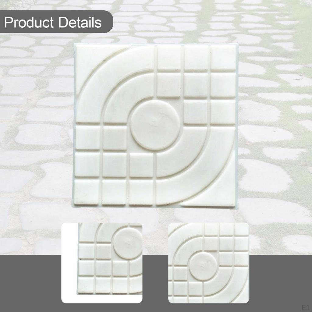 Concrete Brick Molde Walk Maker Reusable Floor Square Pavement Path for Sidewalk